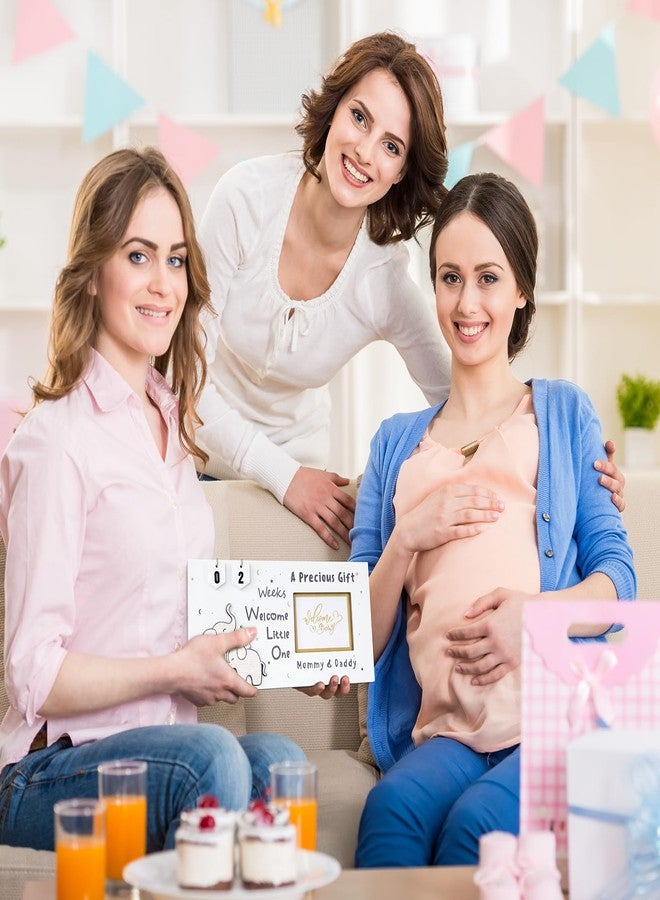إطار صور الموجات فوق الصوتية من كيلكزي، إطارات صور الموجات فوق الصوتية للجنين مع عد تنازلي لأسابيع الحمل، صورة قياسية 4 × 3 بوصة، هدية تهنئة بالحمل، إعلان مولود جديد، هدايا للأب والأم لأول مرة - Image 4