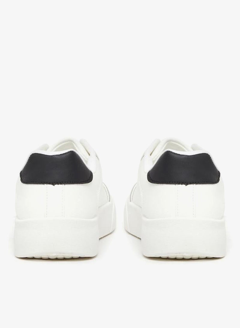 Styli Striped Lace Up Sneakers - Image 4