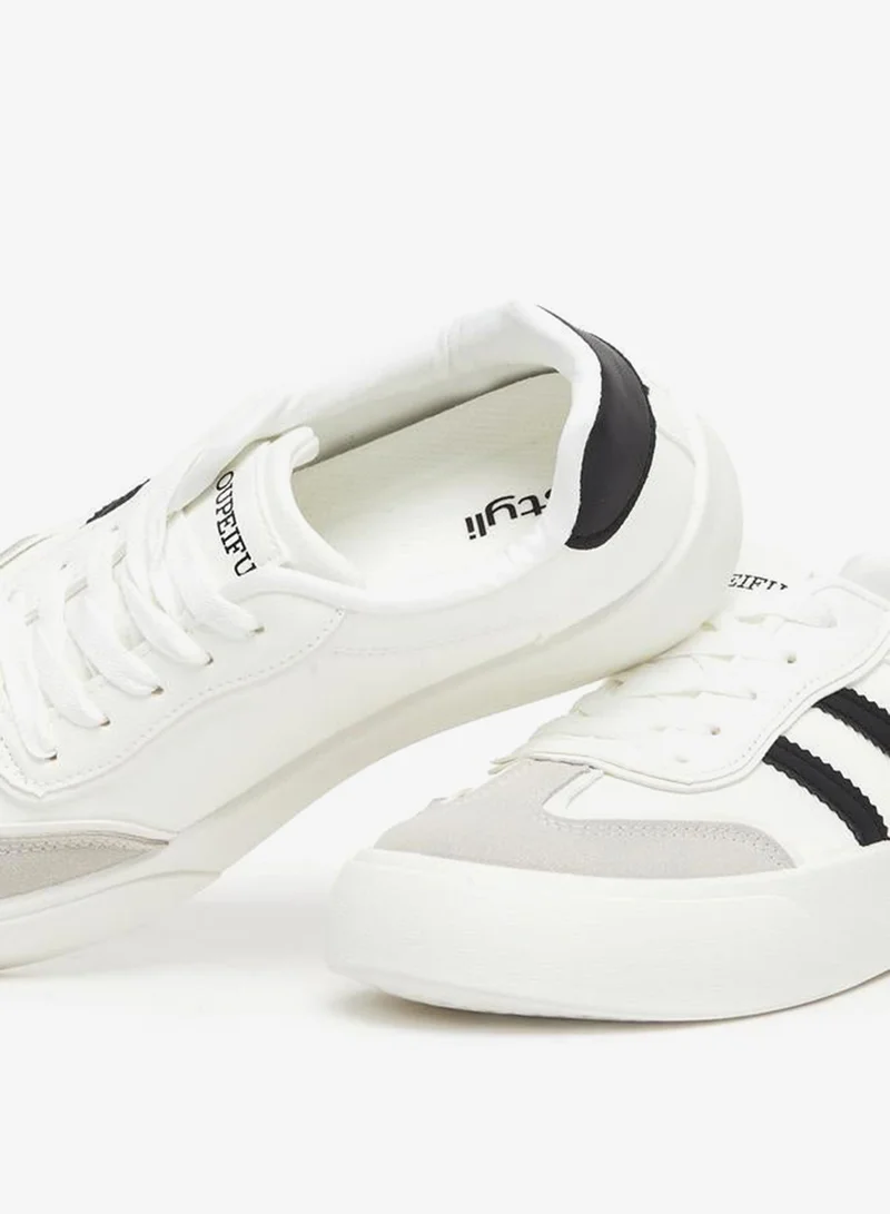 Styli  Striped Lace Up Sneakers for Women | Best Price UAE