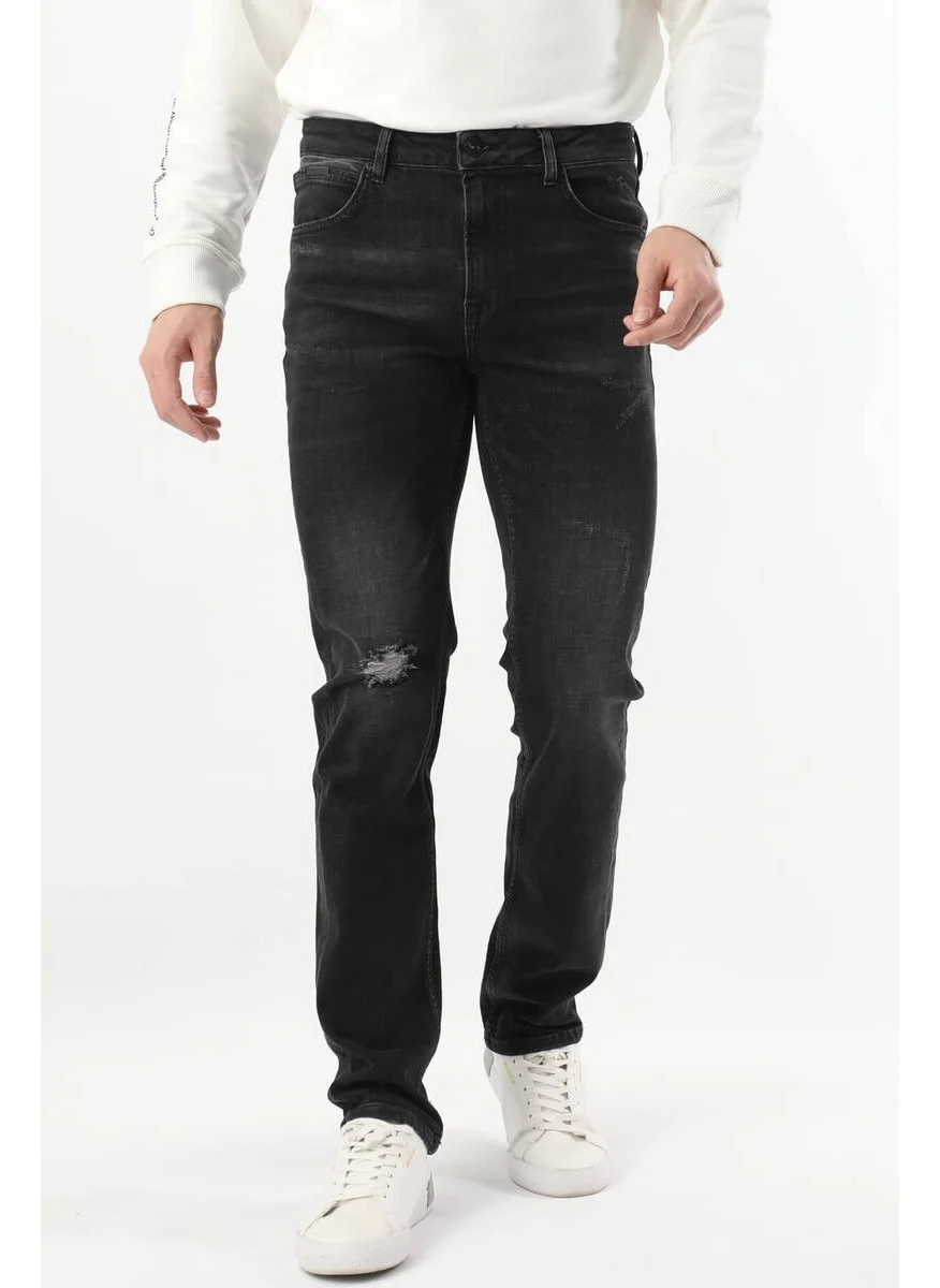 باني جينز Men's Series Ripped Jeans Black