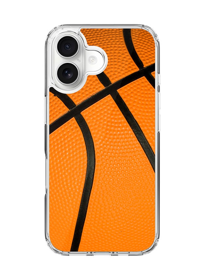 Stylizedd Classic Clear MagSafe Case for iPhone 17 , Hybrid Soft Case Flexible Edges Anti Drop TPU PC Gel Thin Transparent Cover [ Designed for iPhone 17 ] - Basketball Full Print