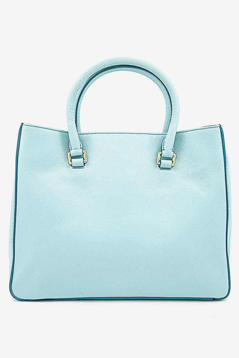 Cavalli Class Women Nappa Pop Satchels Bag 29 L x 25 H x 15 W cm, Turquoise - Image 4