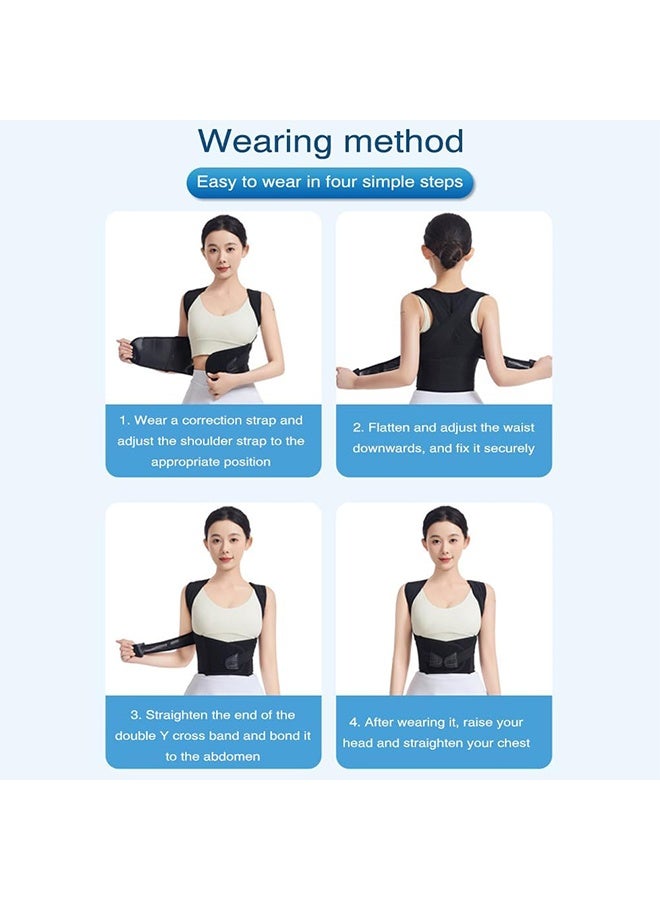 كوانتوم مصحح وضعية الظهر، مقوّم كتف قابل للتعديل، حزام دعم كامل للفقرات القطنية، مقوّم كتف لتحسين وضعية الظهر - Image 3