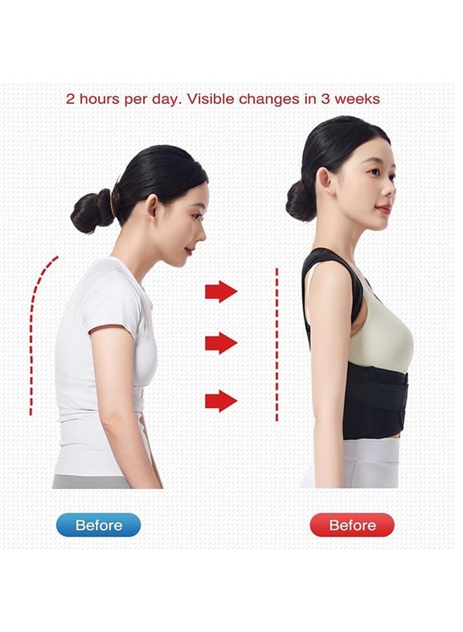 كوانتوم مصحح وضعية الظهر، مقوّم كتف قابل للتعديل، حزام دعم كامل للفقرات القطنية، مقوّم كتف لتحسين وضعية الظهر - Image 2