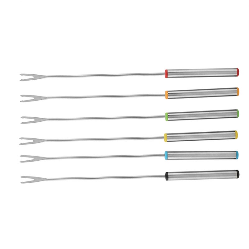 6pcs/Set Stainless Steel Chocolate Cheese Dessert Fondue Pot Forks Kitchen Tool Tableware - Image 4
