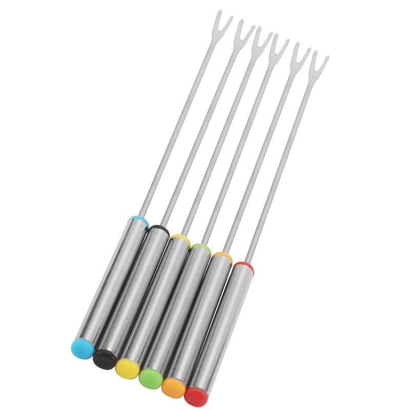 6pcs/Set Stainless Steel Chocolate Cheese Dessert Fondue Pot Forks Kitchen Tool Tableware - Image 5