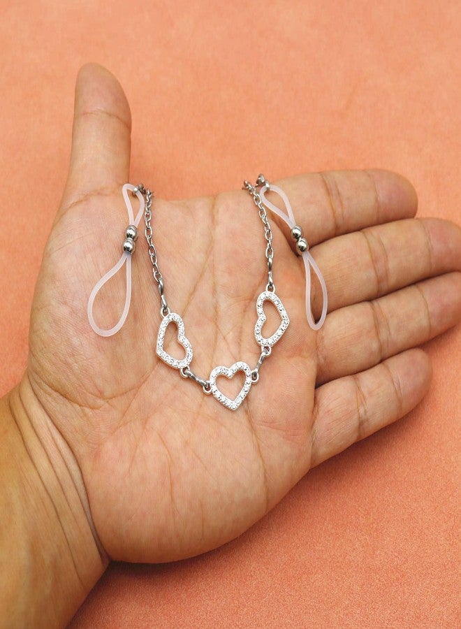 Mimimelon Faux Body Piercing Jewelry Nipple Noose Chain Adjustable Silicone Band Non Piercing Nipple Jewelry (a) - Image 4