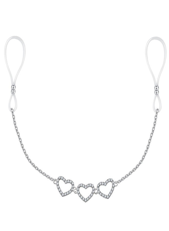 Mimimelon Faux Body Piercing Jewelry Nipple Noose Chain Adjustable Silicone Band Non Piercing Nipple Jewelry (a) - Image 1