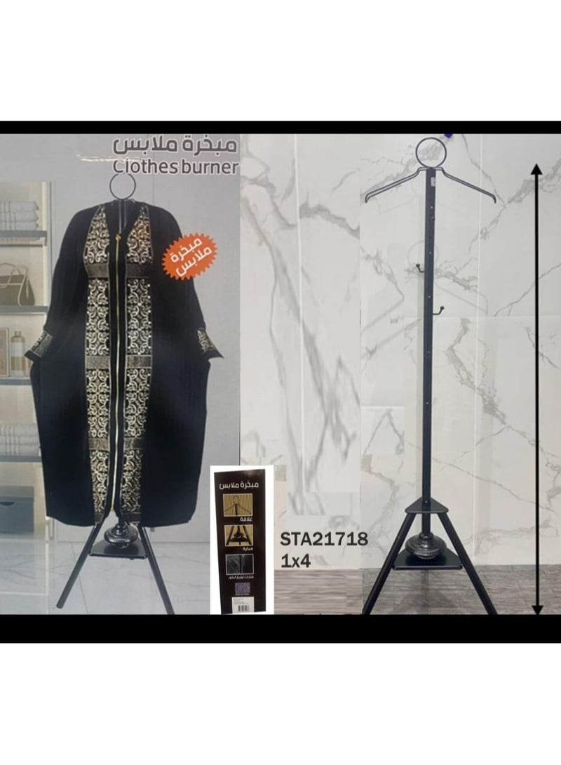 Eagle Middle East Double-Tier Metal Clothing Organizer Smoked Iron Art Rack for Coat Robe Storage Cross-Border(175cm) - Image 5