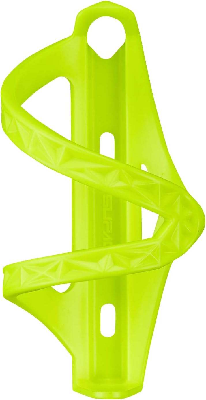 Supacaz Side Swipe Right Bicycle Bottle Cage – Polycarbonate MTB Side Entry Design – Lightweight & Easy Access – Neon Yellow - Image 2