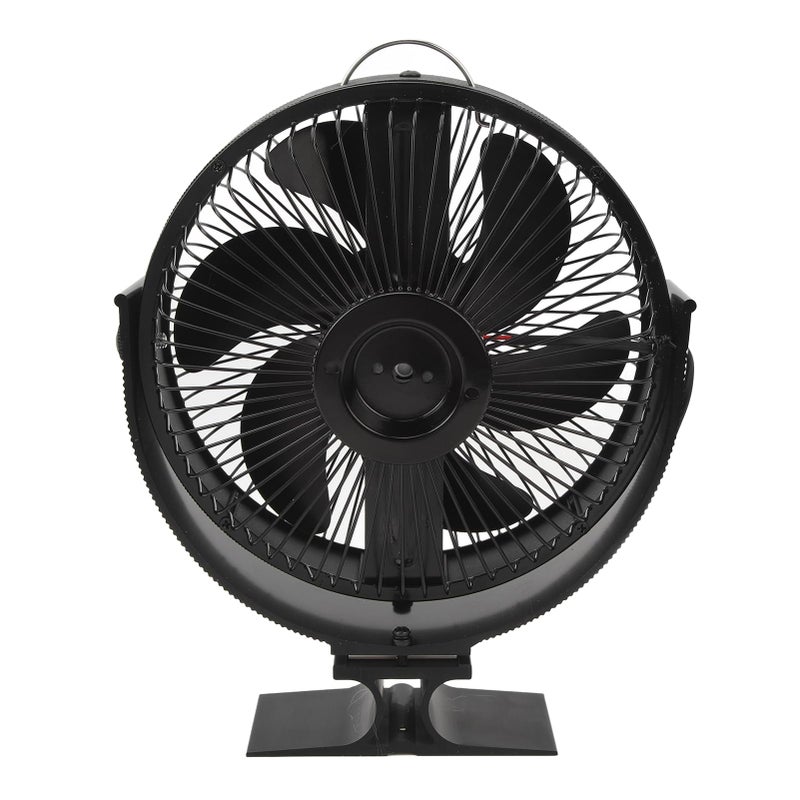Wood Stove Fan With 6 Blades Silent Heat Powered Aluminum For Indoor Use - Image 2