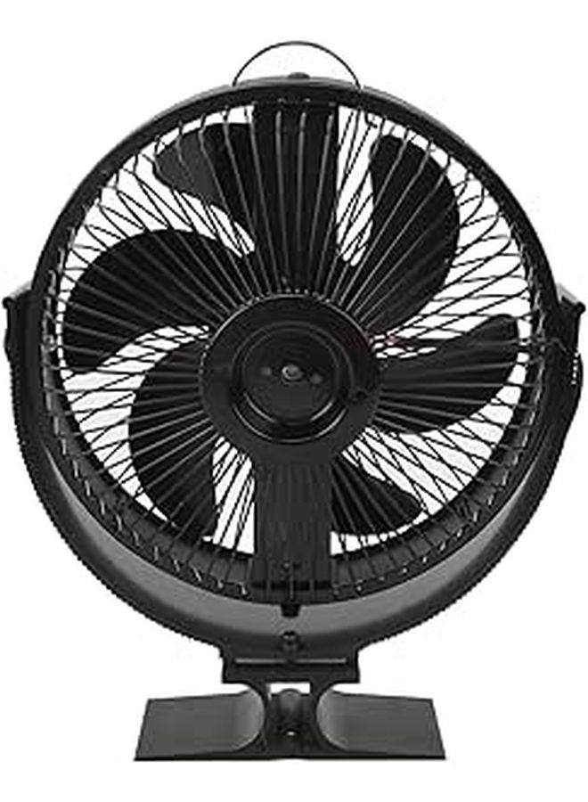 Wood Stove Fan With 6 Blades Silent Heat Powered Aluminum For Indoor Use - Image 1