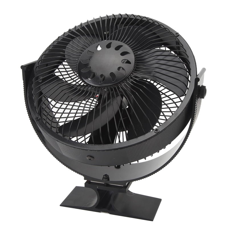 Wood Stove Fan With 6 Blades Silent Heat Powered Aluminum For Indoor Use - Image 5