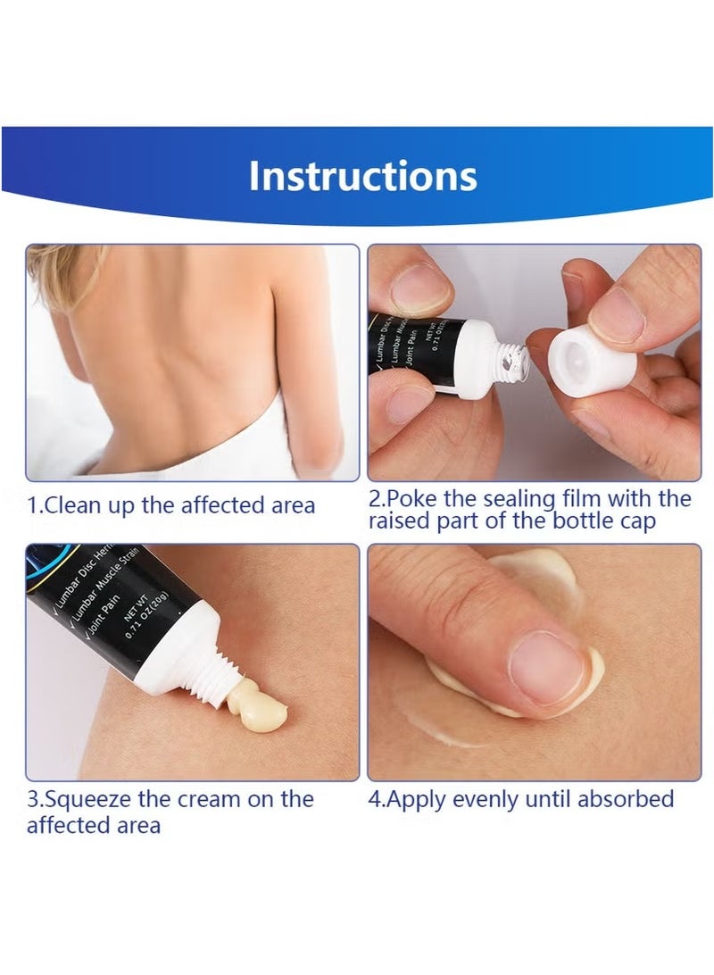 Sumifun Lumbar Muscle Strain Ointment, External Muscle Joint Care Ointment, 20g - Image 4