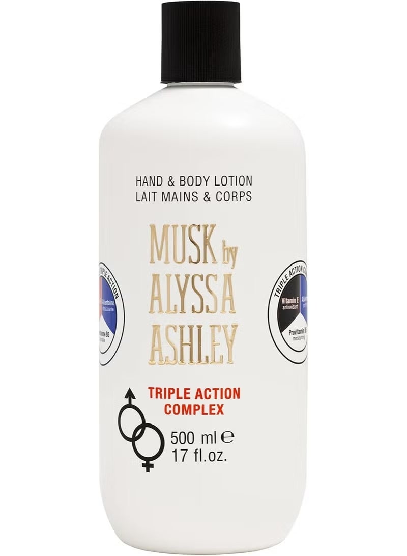 أليسا أشلي لوشن للجسم من أليسا آشلي لترطيب وتنعيم البشرة مع رائحة المسك الخفيفة، 500 مل