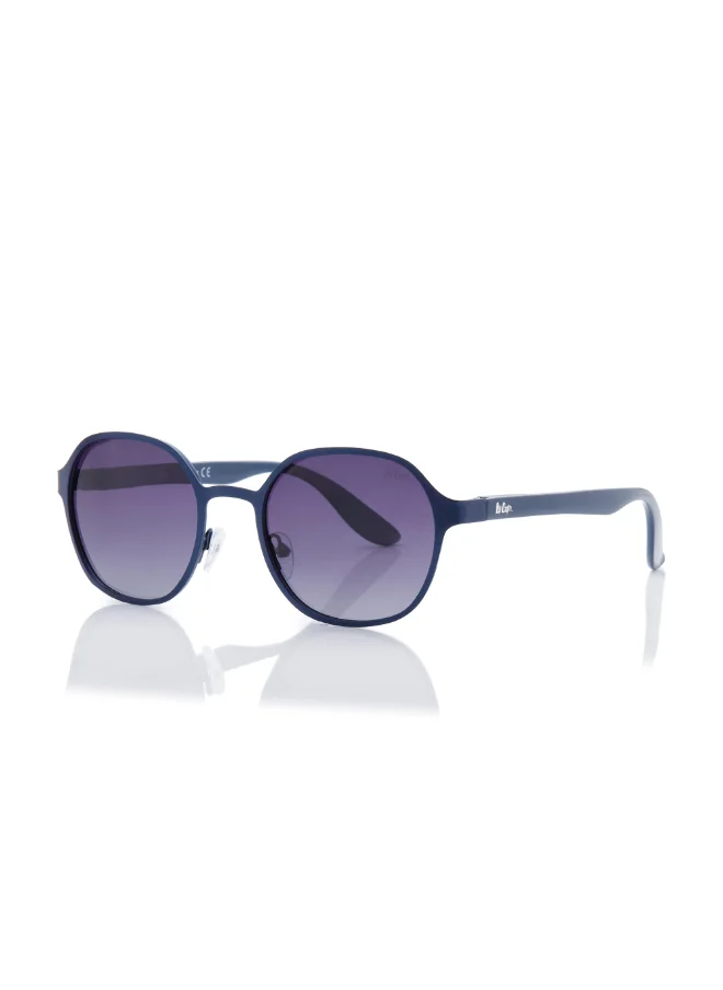لي كوبر Polarized Sunglasses Matte Blue Frame Gradient Grey Mirror Lens 51mm  - LC1211C03