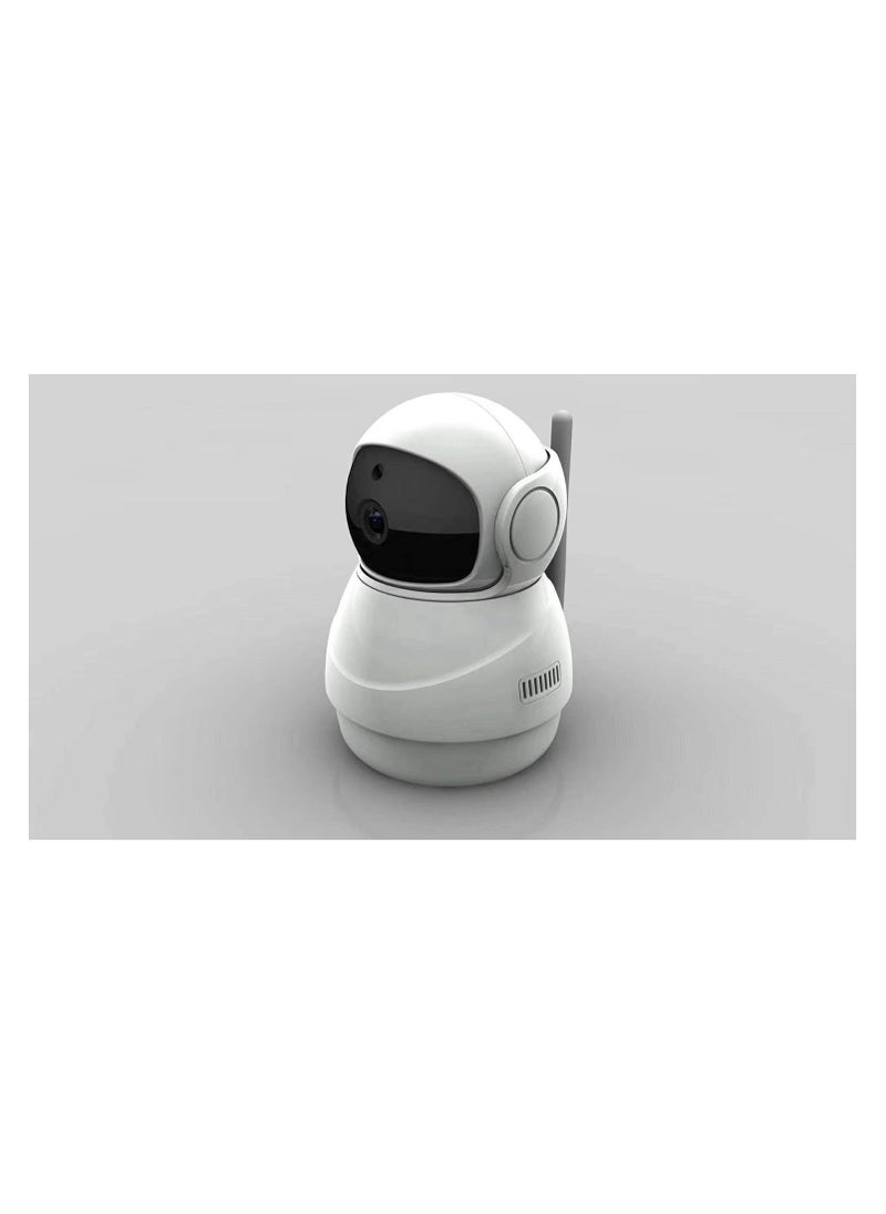 Generic - Wi-Fi 360° Robot Camera with Microphone & Speaker, Wireless, White - Image 1