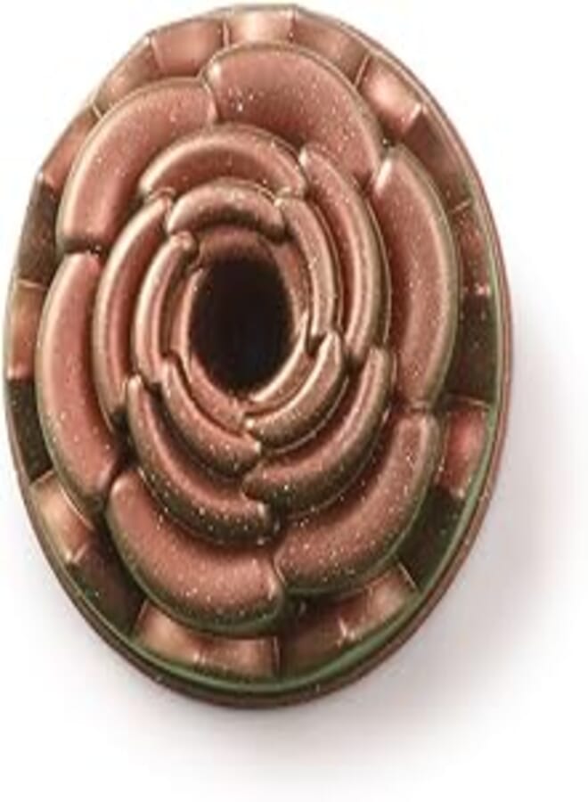 New Ellara Turkish Granite Rose Cake Mold, Copper