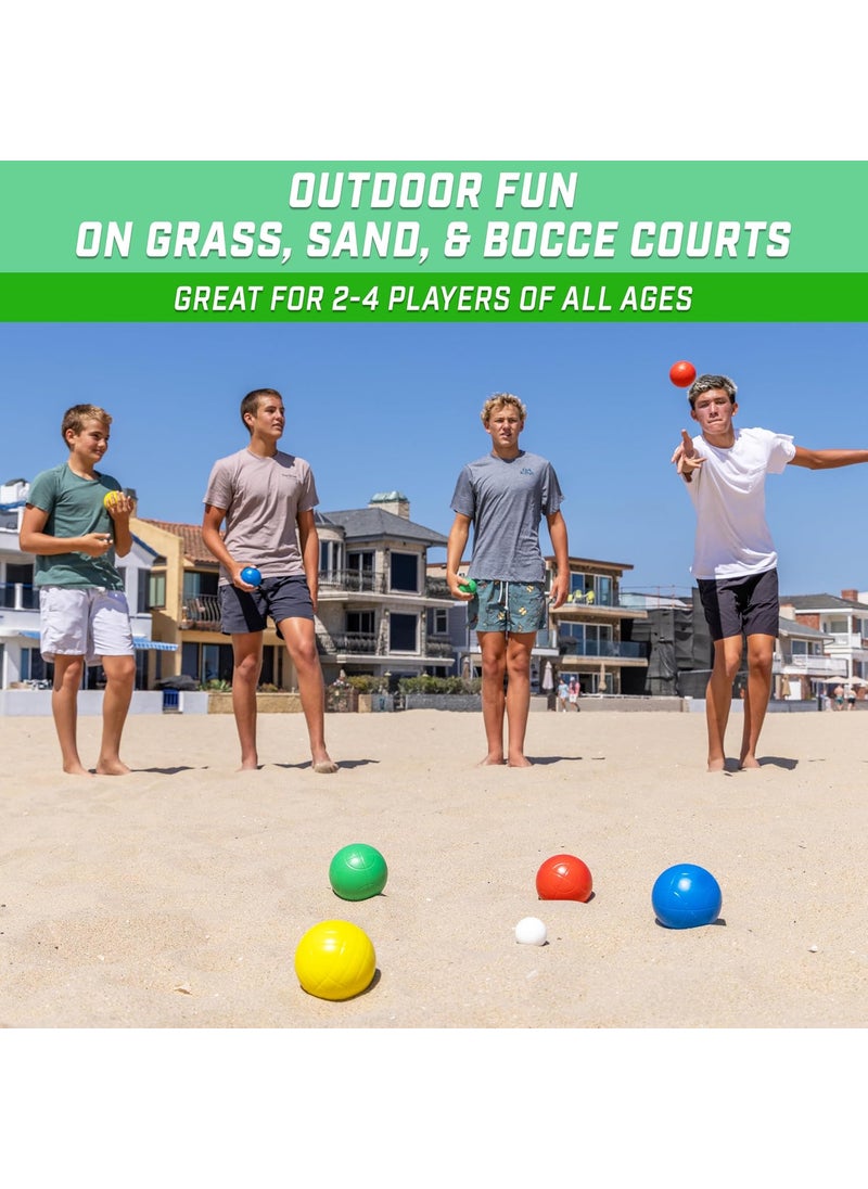 GoSports GoSports 90 mm Composite Bocce Ball Set  Outdoor Lawn Game  - Image 3