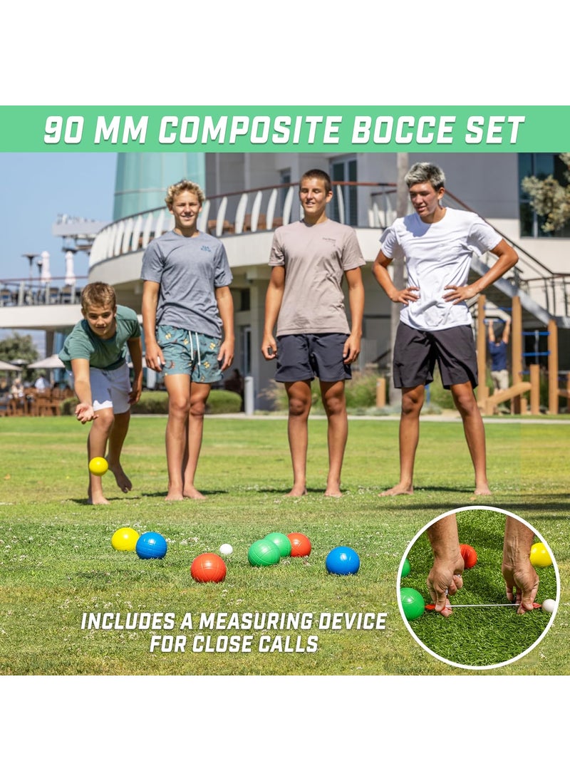GoSports GoSports 90 mm Composite Bocce Ball Set  Outdoor Lawn Game  - Image 2