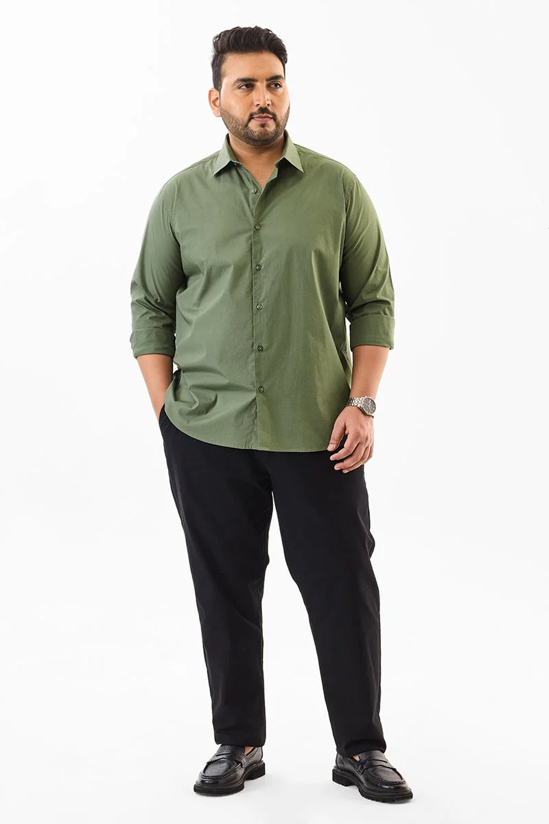 SNITCH Plus Size Regular Fit Stretch Shirt