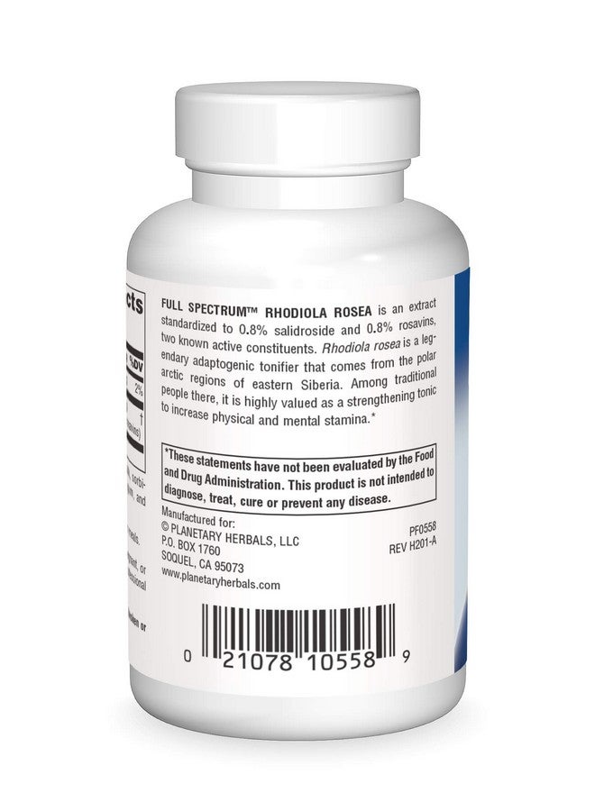 Planetary Herbals Rhodiola Rosea Extract Full Spectrum 327mg, Adaptogen for Physical & Mental Stamina,120 Tablets - Image 2