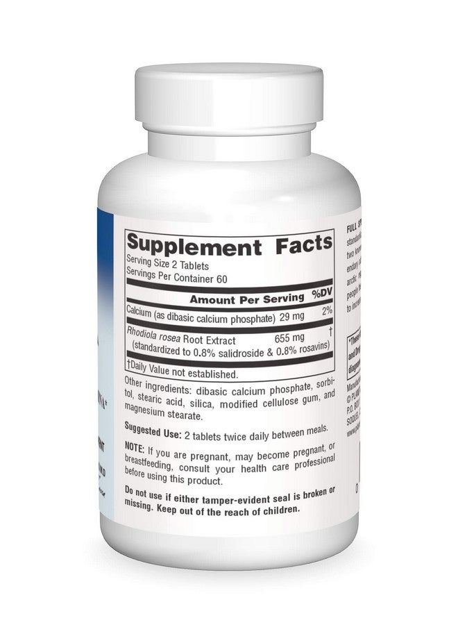 Planetary Herbals Rhodiola Rosea Extract Full Spectrum 327mg, Adaptogen for Physical & Mental Stamina,120 Tablets - Image 3