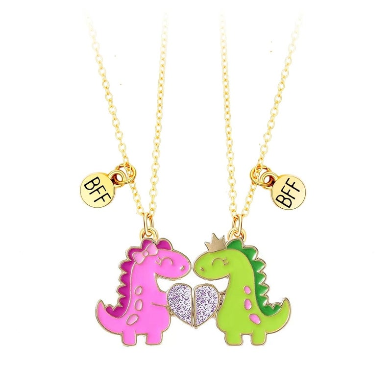 DOYYCA Best Friend Necklace Gifts Magnetic Matching Friendship Necklace for 2 Girls BFF Sister - Image 1
