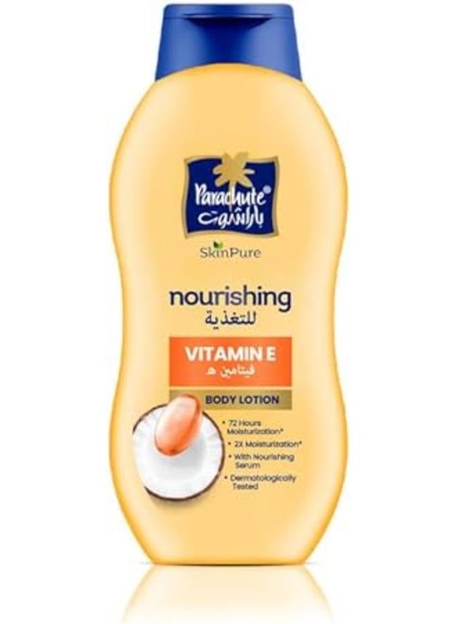 Parachute Advansed Skin Pure Vitamin E Body Lotion Virgin Coconut Oil for Nourshing Skin 72Hr Moisturization 400ml