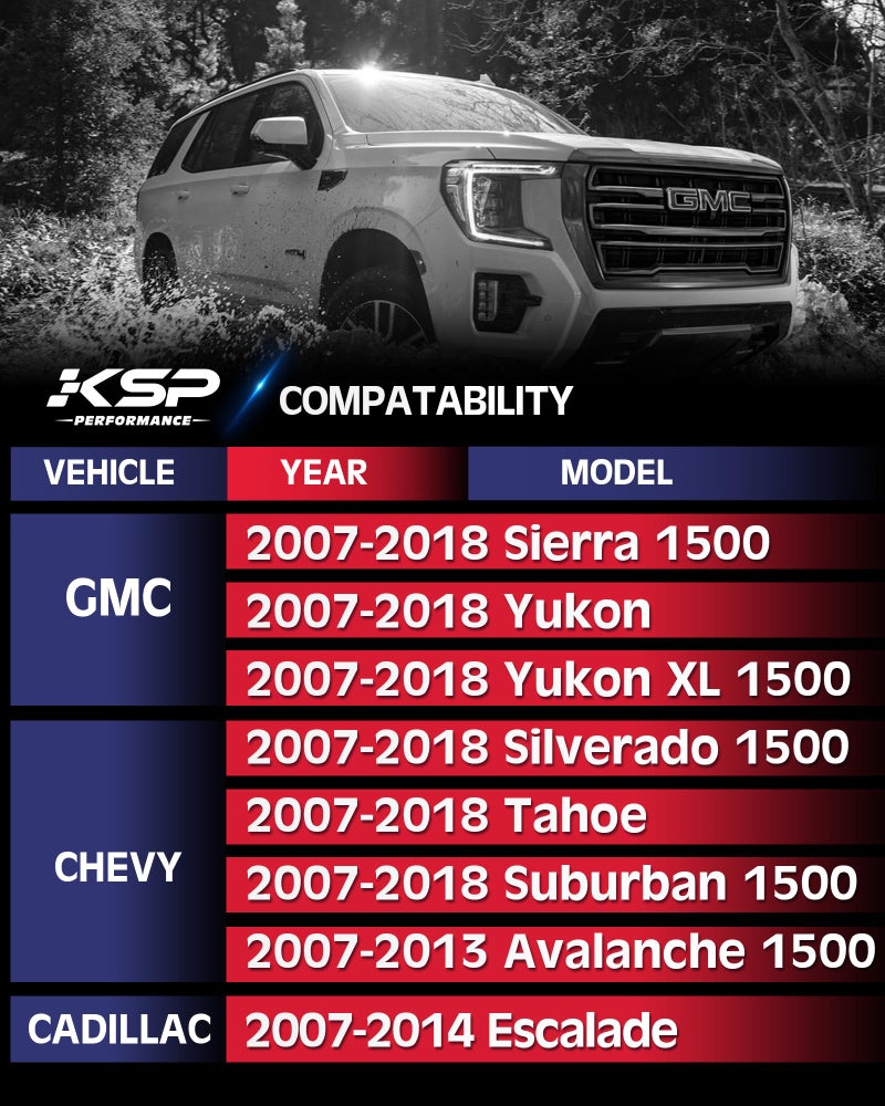 KSP PERFORMANCE ذراع التحكم العلوي KSP مناسب لسيرا سيلفرادو 1500، مناسب لرفع 2-4" لعام 2007-2018 سيلفرادو سيرا 6-لوج 2WD/4WD، ذراع فولاذي وألمنيوم مطبوع OE، المرحلة 2.0. - Image 2