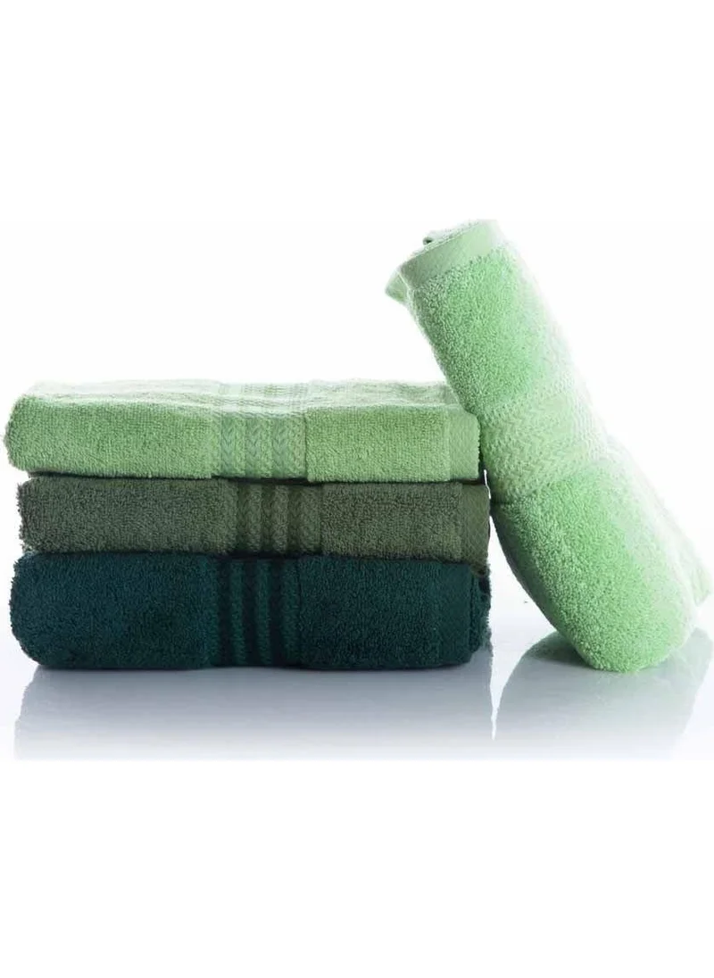 Hobby Rainbow 70 x 140 4 Towel Set Green