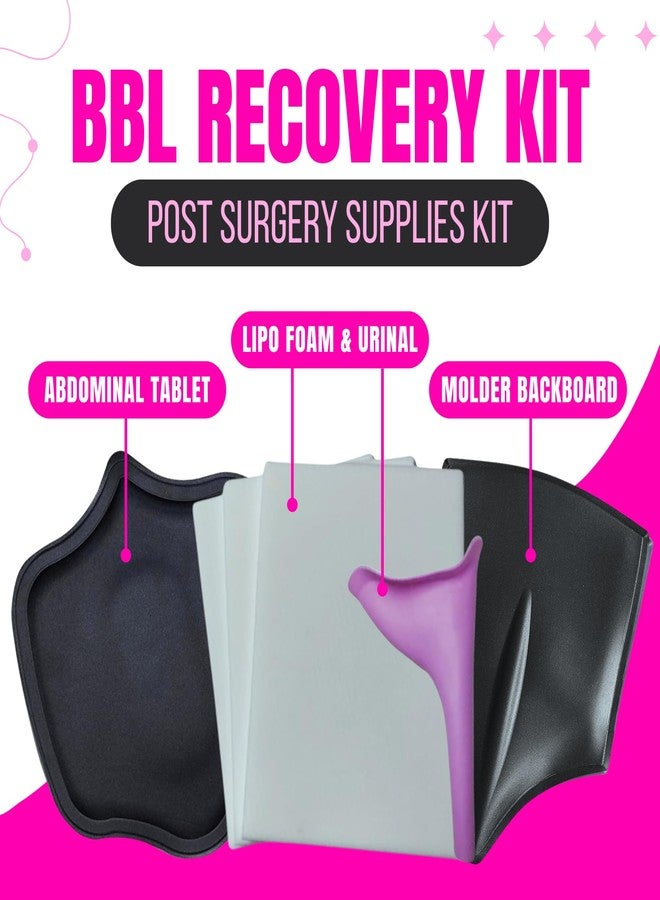 bombshell booty pillow Abdominal Board 360 Lipo Post Surgery Set, BBL Molder Backboard, Butterfly Abdominal Tablet, 3 Lipo Foam for Tummy Tuck, Liposuction & BBL Recovery with Female Urinal - Image 2