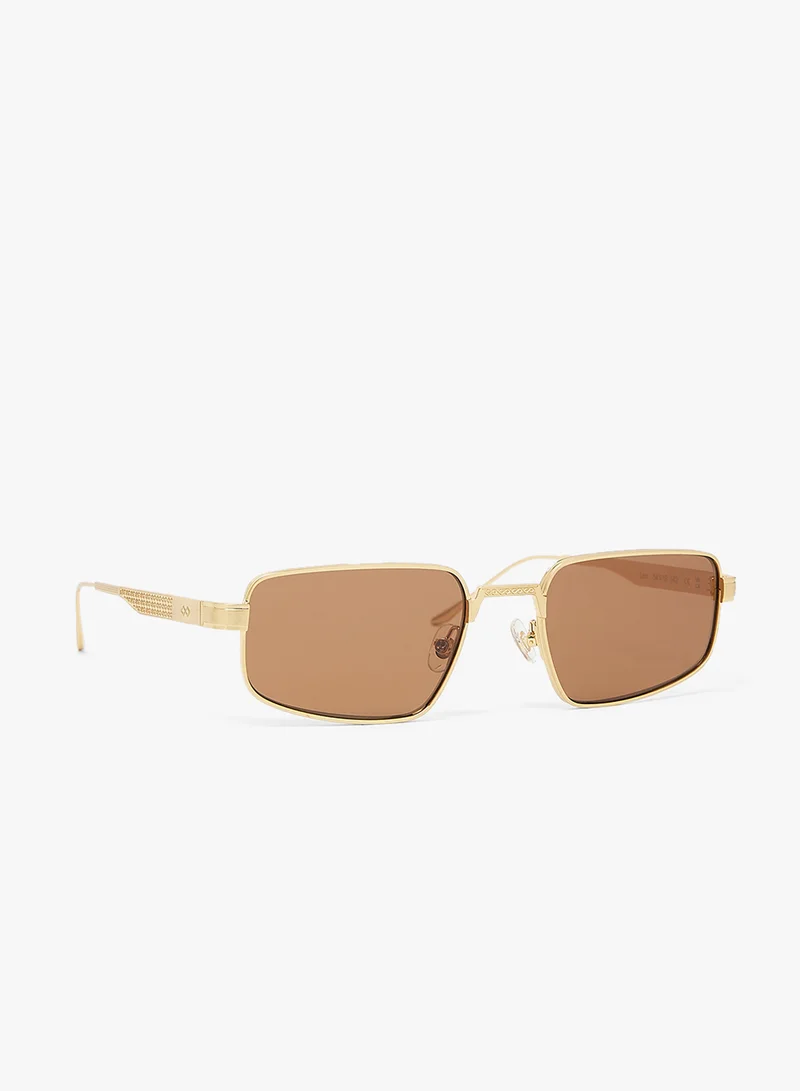 KAREN WAZEN Leo Rectangle Sunglasses
