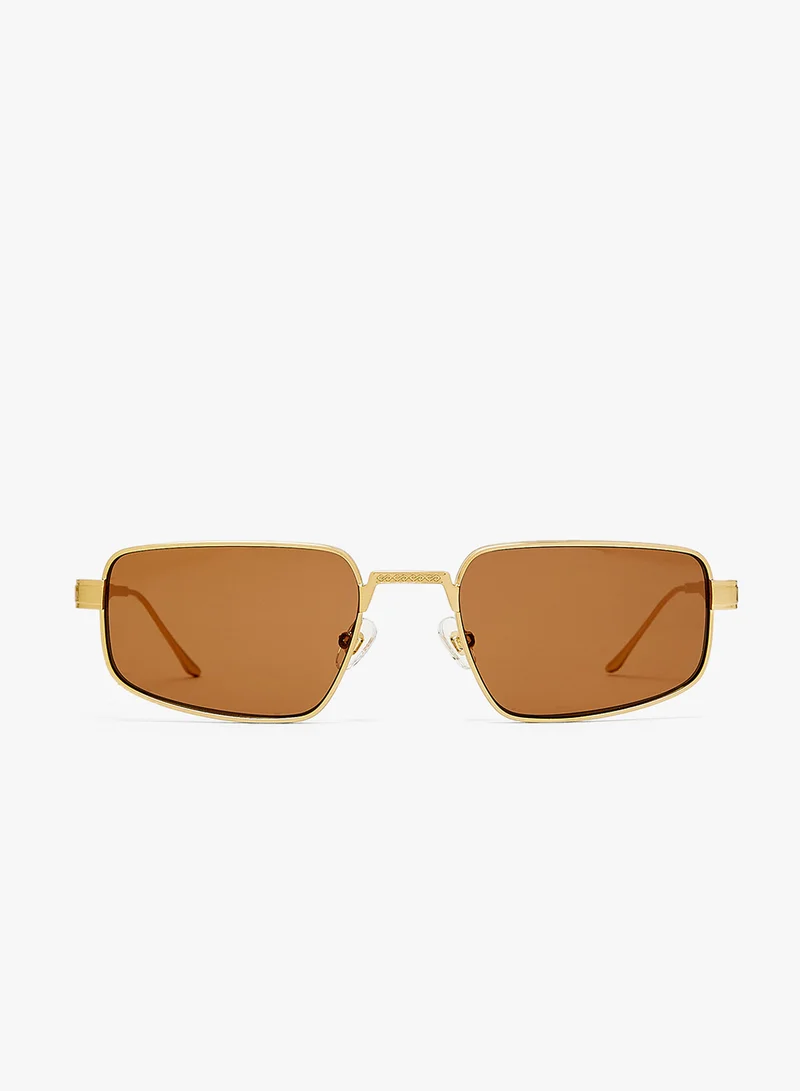 KAREN WAZEN Leo Rectangle Sunglasses
