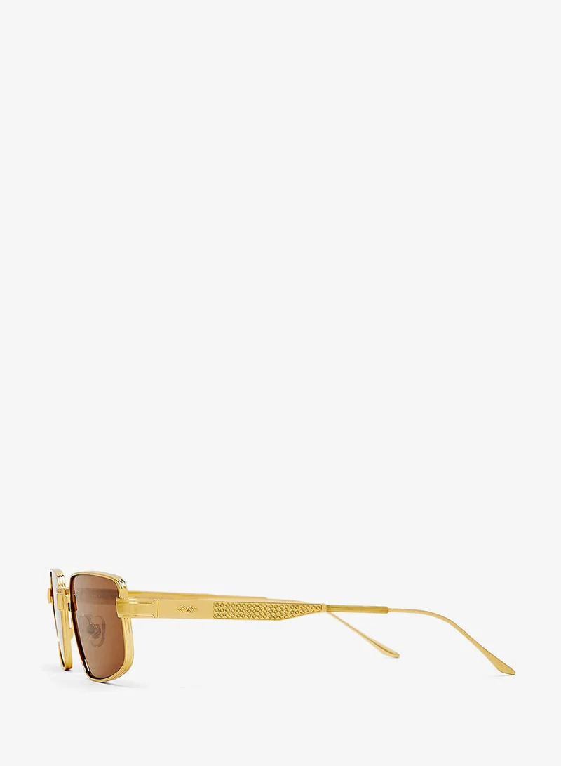Karen Wazen  Leo Rectangle Sunglasses for Women | Best Price UAE