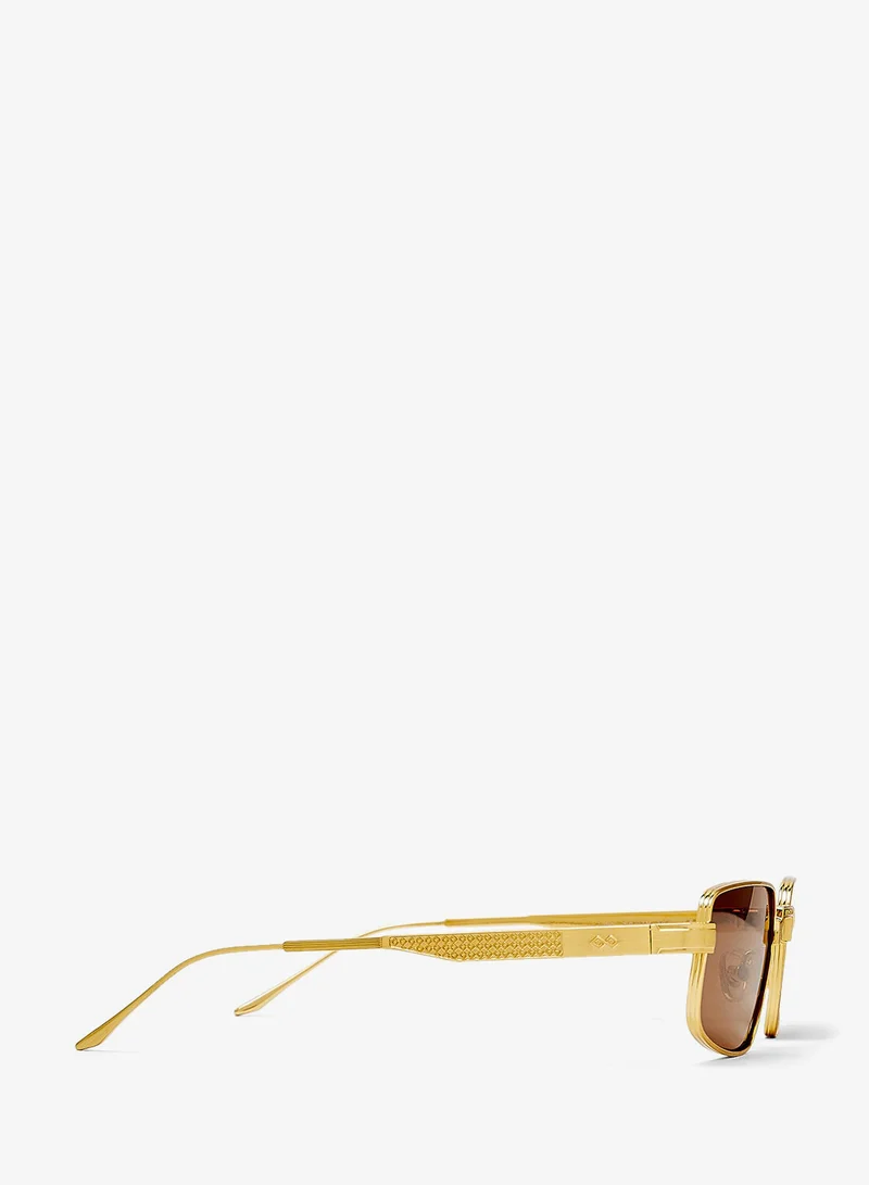 Karen Wazen  Leo Rectangle Sunglasses for Women | Best Price UAE