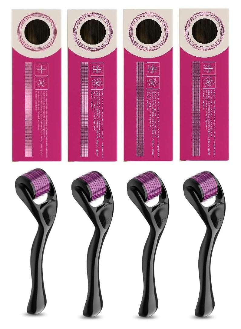 MOMENT 4Pack Titanium Microneedle Roller, 0.5mm /0.75mm/1mm/1.5mm Professional Skin Care Tool, Efficient system For Anti-ageing Skin Regeneration Skin Tighten and Collagen Stimulate Therapy.. - Image 1