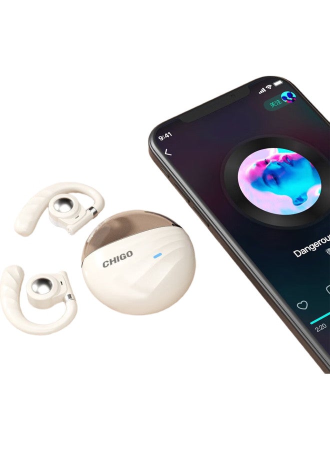 CHIGO Bluetooth Headphones, Bone Conduction Concept, Ipx4 Waterproof, Enc Calling Noise Reduction, Open-Ear Non-In Sports Running Headphones - Image 1