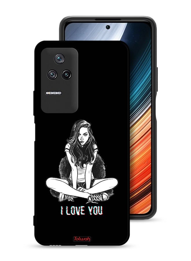 Tolwak Xiaomi Poco F4 Protective Case Cover I Love You Art - Image 1