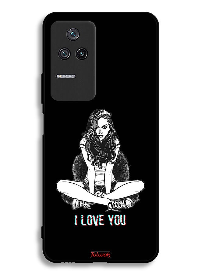 Tolwak Xiaomi Poco F4 Protective Case Cover I Love You Art - Image 2