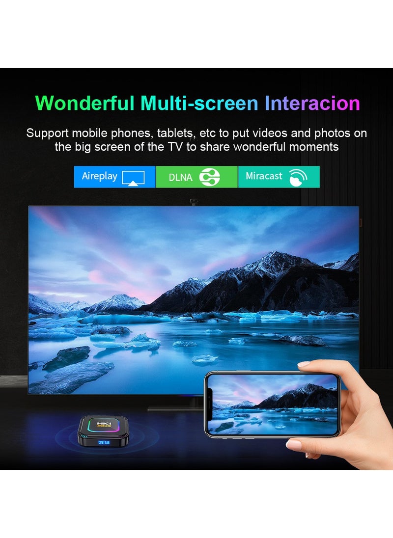 HK - Smart Android 13.0 TV Box 13.0 Support 2.4G/5.8G Wifi6 1000M Ethernet LAN Bluetooth 5.0 3D/8K Set Top TV Box - Image 1