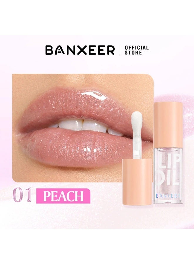 Banxeer Glossy Pouty Monster Lip Oil 01 Peach 4g - Image 3