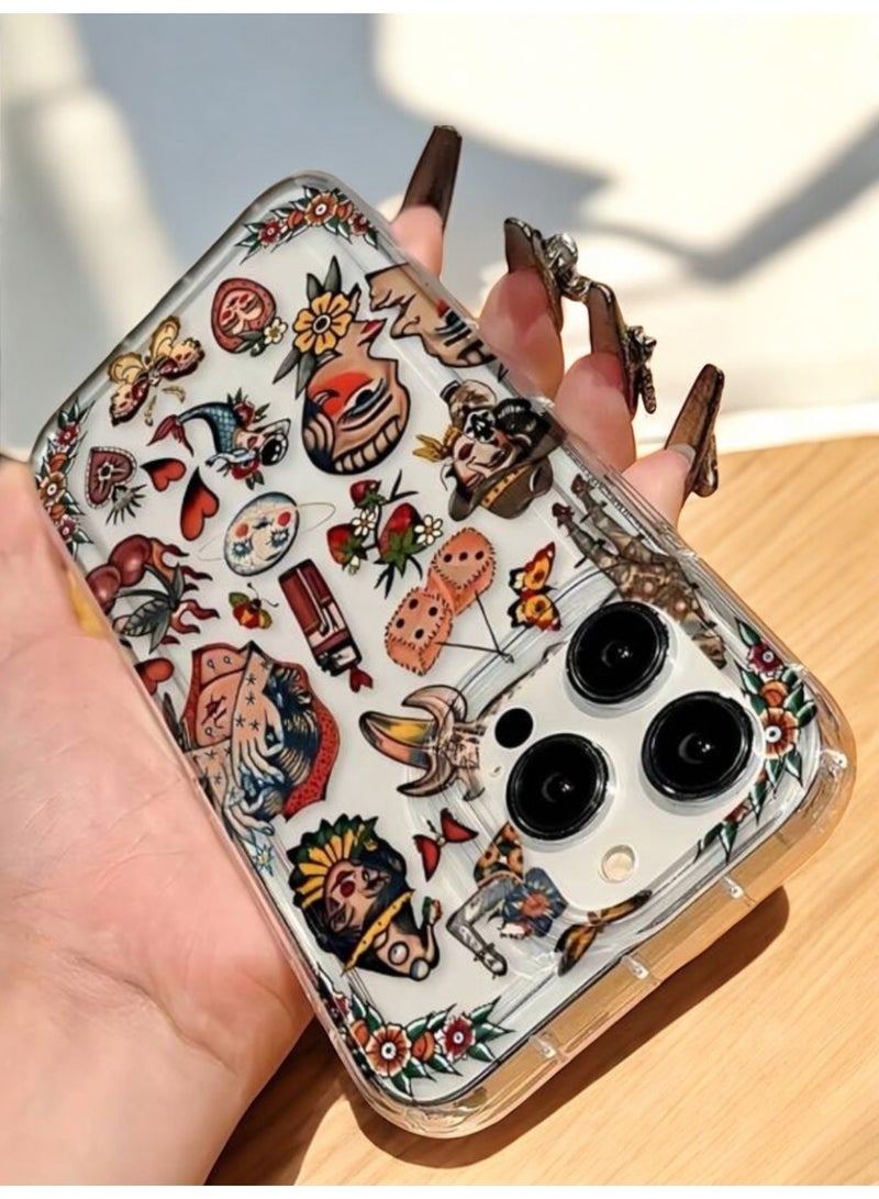 Great Choice Iphone Case Cover For Iphone 15 Pro Max Anti-Slip With Stickers Design - Image 3