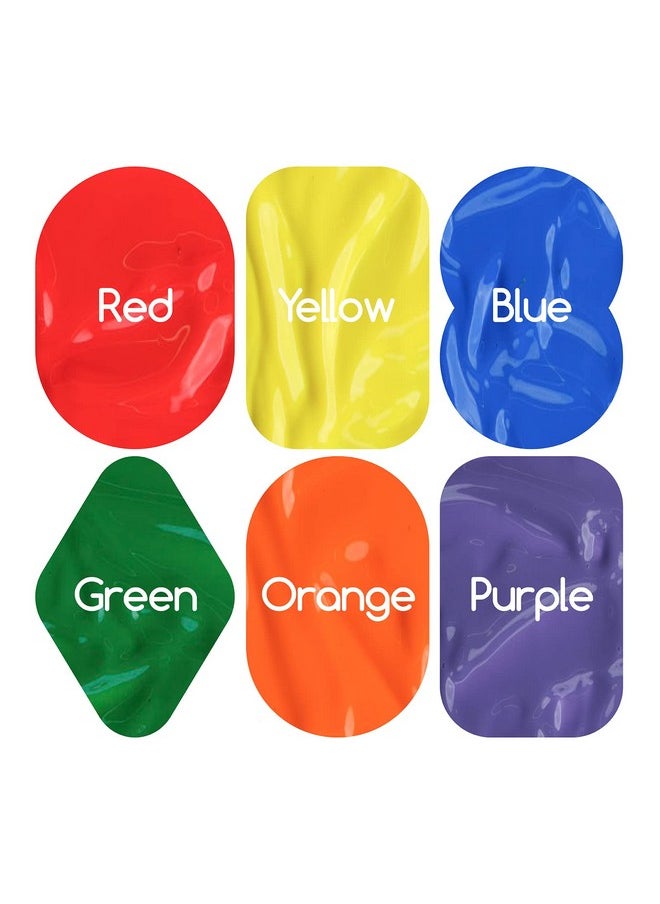 MEEDEN - Finger Paints For Kids, Washable Kids Finger Paint Non Toxic Finger Painting Set For Toddlers 3+ Age Art Painting Supplies Gift For Baby Hand Painting Diy Crafts, 6 Colors, 60Ml/Tube - Image 1