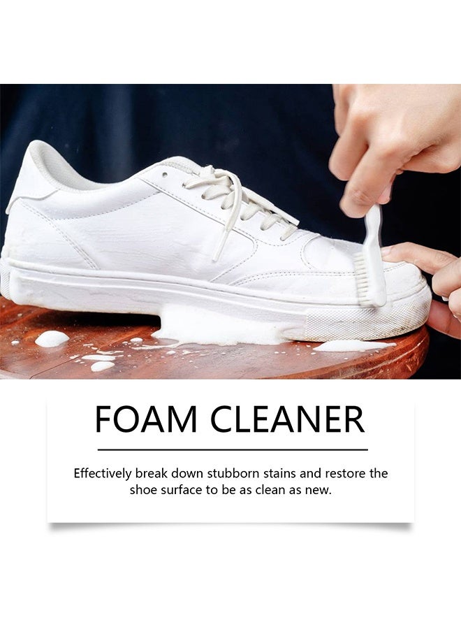 Jakehoe Foam Shoe Cleaner For White Shoes, Non-washing Decontamination And Whitening Of Sports Shoe Sneakers White Shoes Microfiber Shoe And Cloth Shoes Cleaning, Sneaker Cleaner Foam With Brush & Towel, 100ml - Image 4