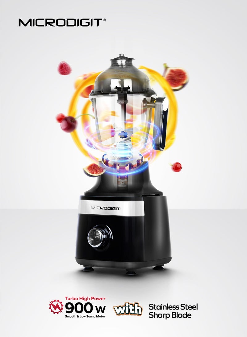 Microdigit 900w Turbo High Power 3-in-1 Microblend pro mixer grinder &juicer Blender made in india 1.5 L MH890MG Black - Image 4