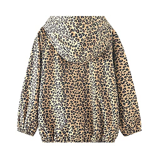 WELAKEN Leopard Kids' & Toddler Rain Jacket II Little Girls' Waterproof Jacket - Image 2