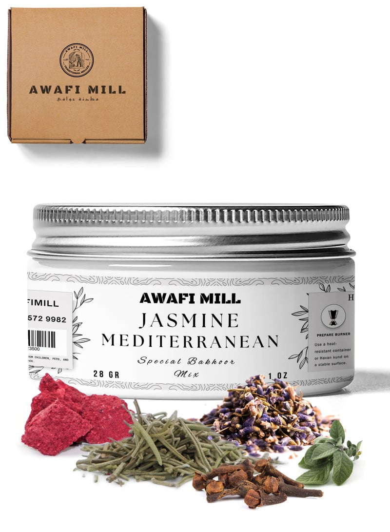 أباميك مزيج بخور الياسمين المتوسطي – بخور مصنوع يدويًا بخبرة للحصول على تجربة عطرية منعشة - Image 1