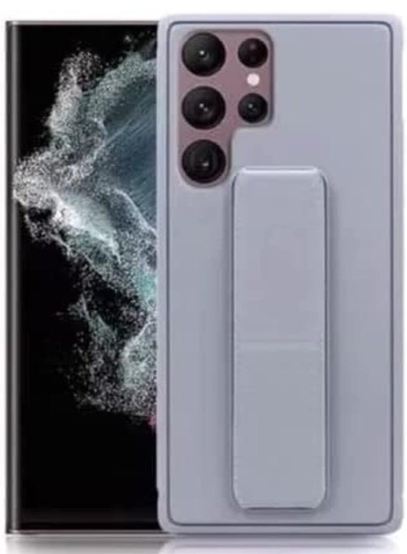 MIGOFAST Samsung Galaxy S24 Ultra Case Magnetic Stand And Holder Premium Silicone Vertical And Horizontal Hand Strap Grip Multi Stand Car Mount Kickstand Case Finger Strap Cover - Image 1