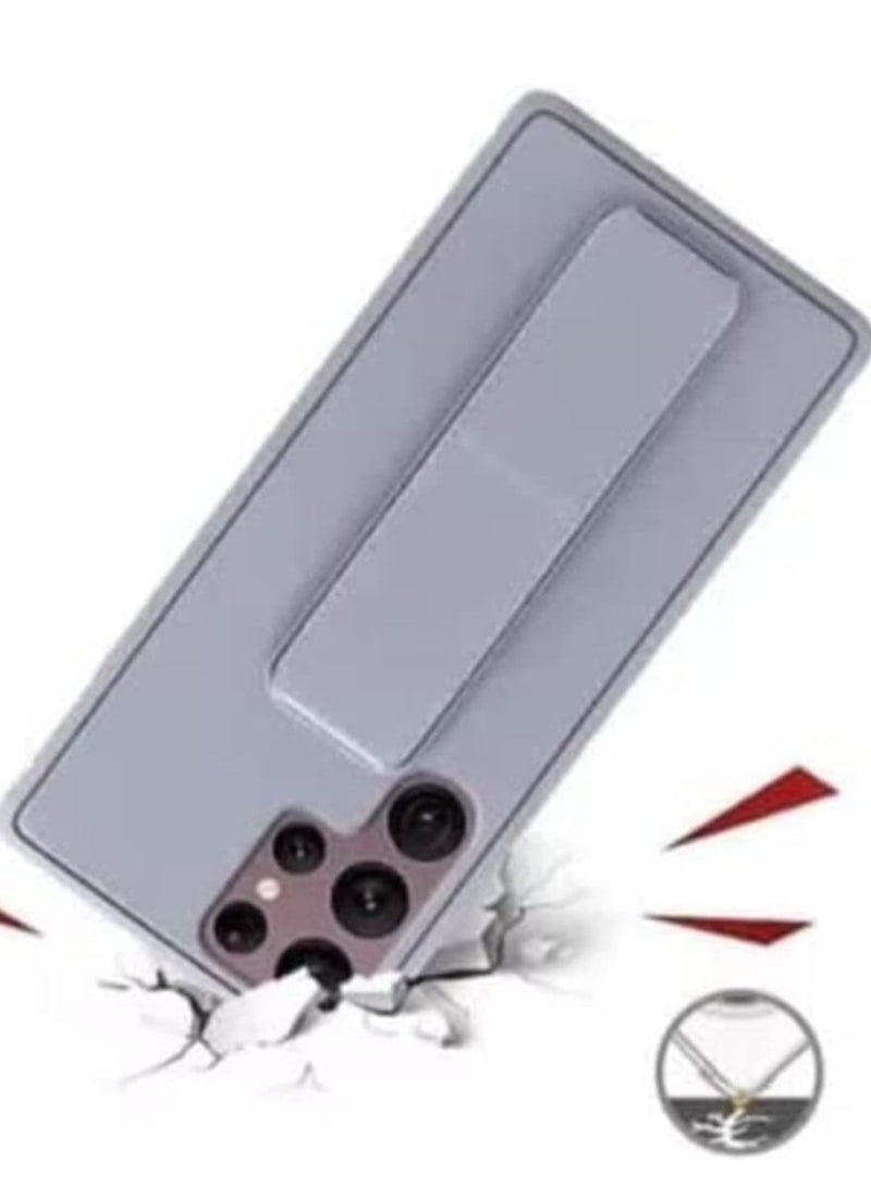 MIGOFAST Samsung Galaxy S24 Ultra Case Magnetic Stand And Holder Premium Silicone Vertical And Horizontal Hand Strap Grip Multi Stand Car Mount Kickstand Case Finger Strap Cover - Image 4